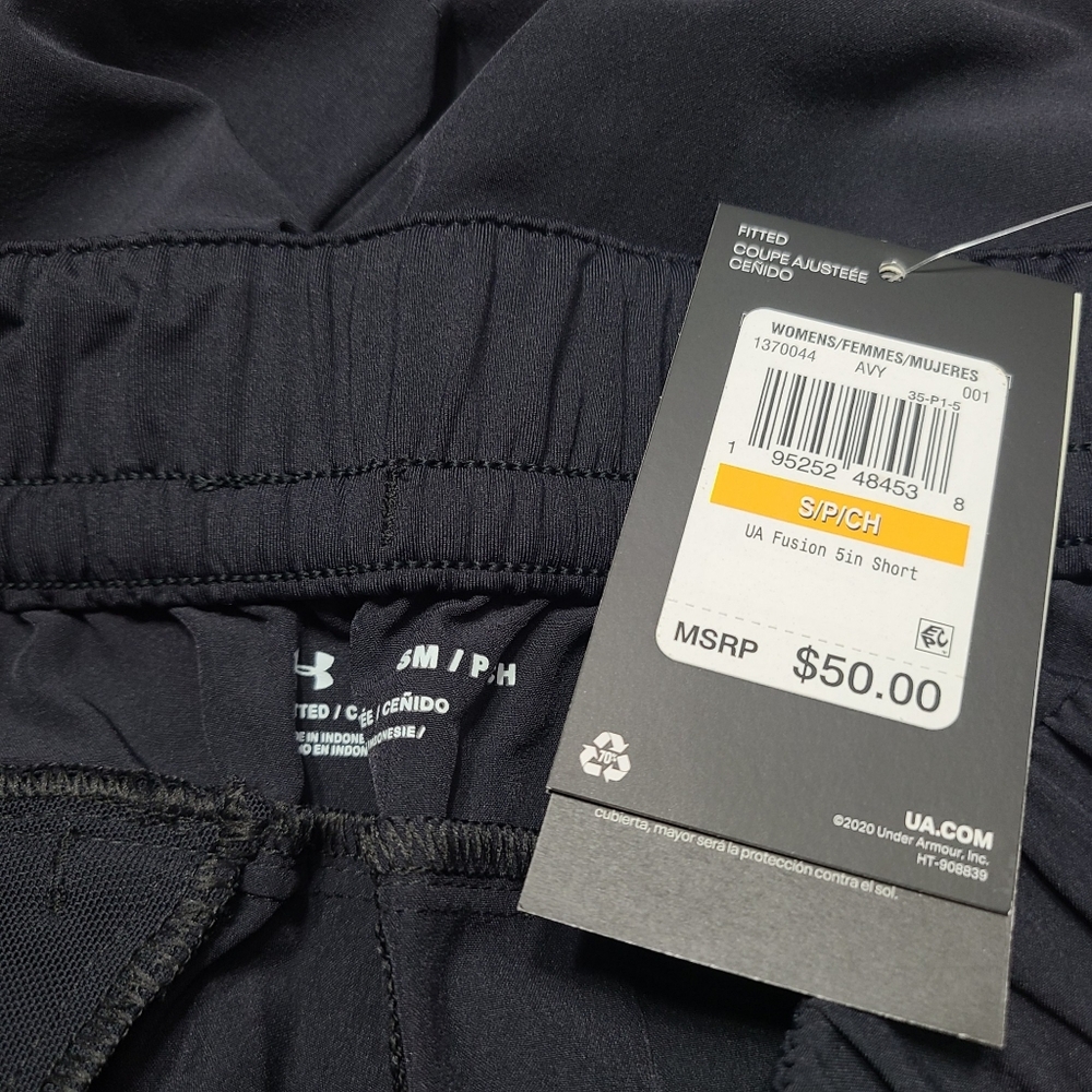 Under Armour Fusion 5" Shorts Black - Picture 4 of 4